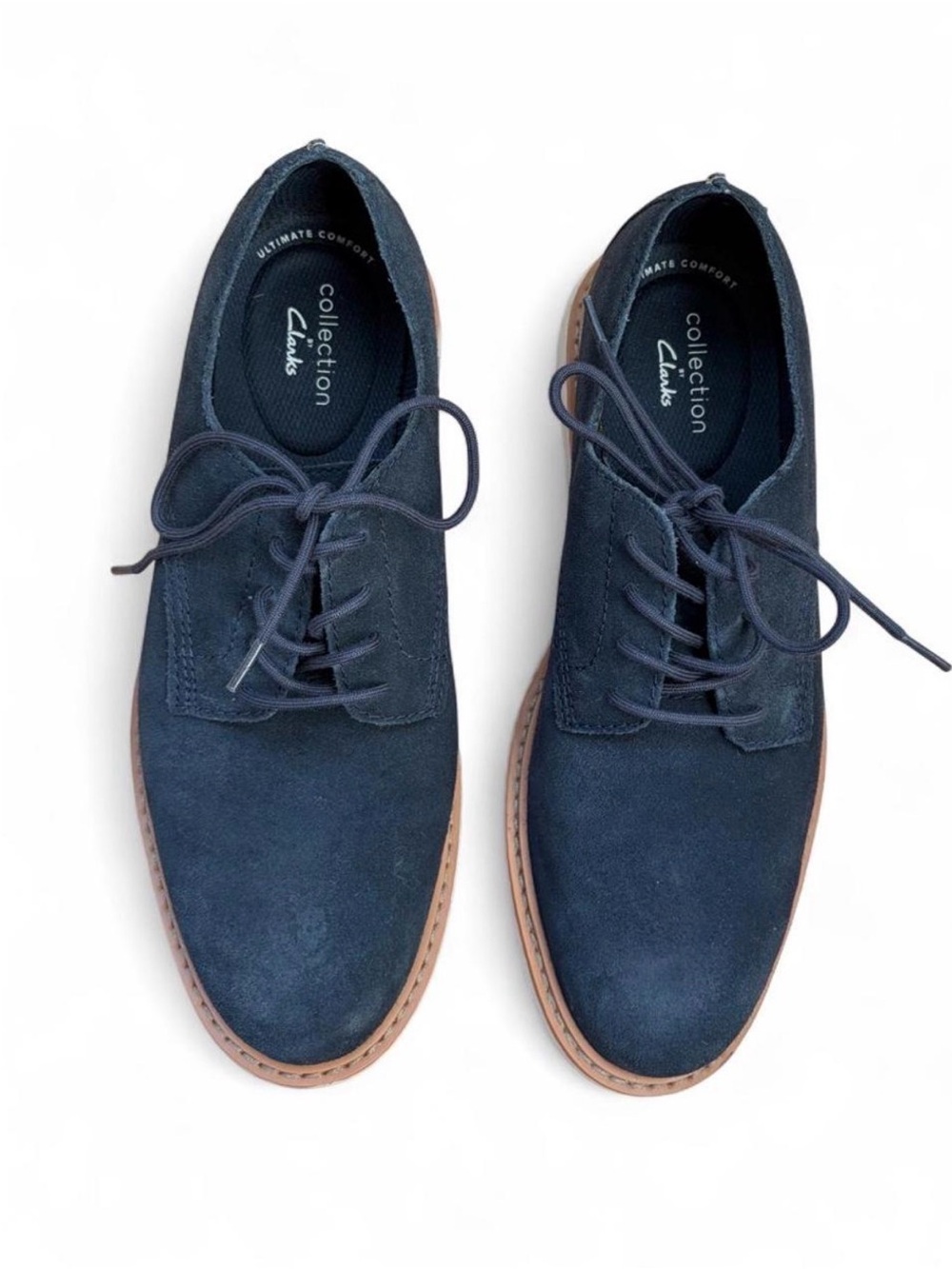 Unisex Navy Suede Derby Shoes